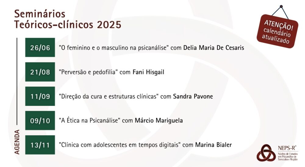 Calendário de atividades 2025
